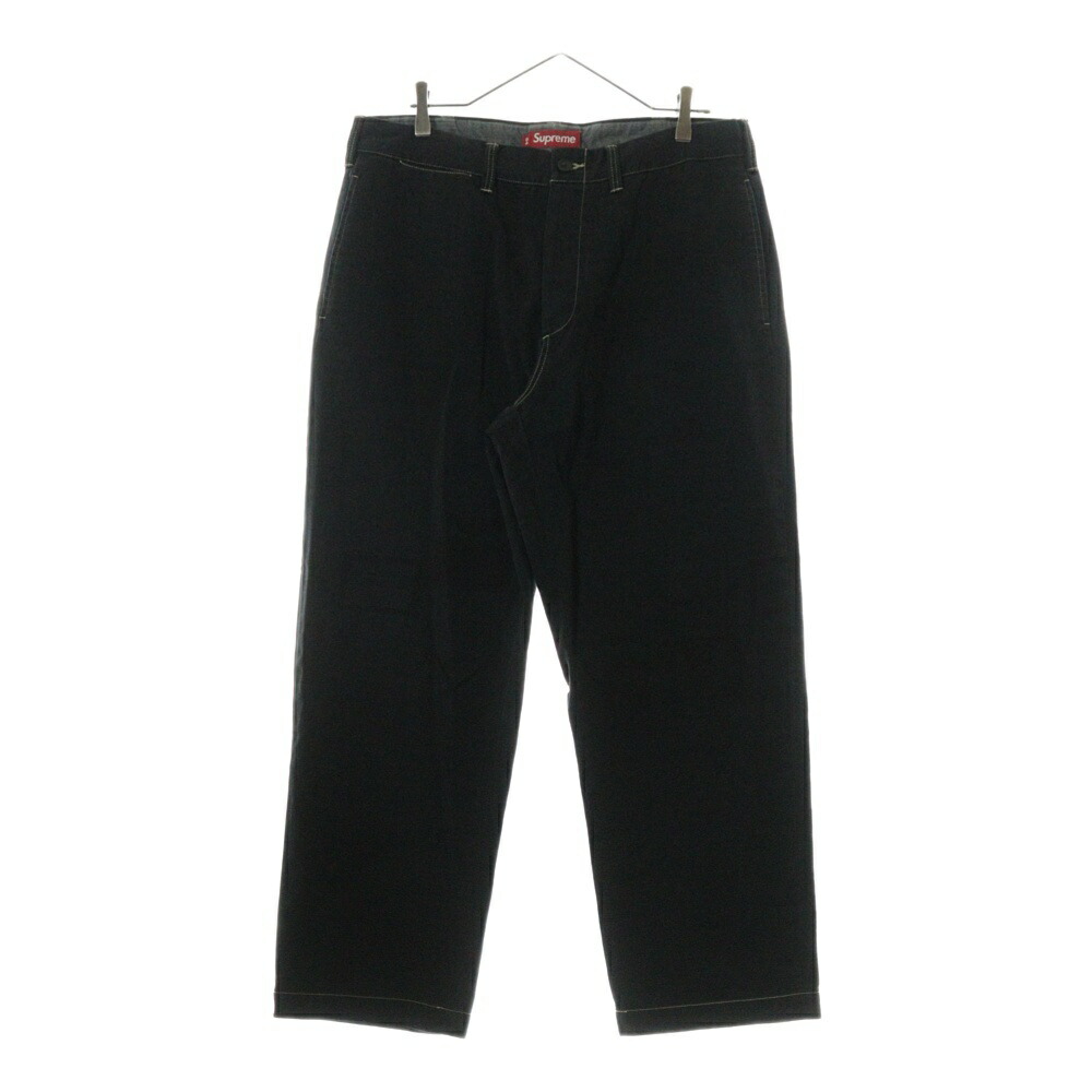 シュプリーム　ワークパンツ　30 黒 SUPREME / シュプリーム | 2023AW | Work Pant ツイル コットン