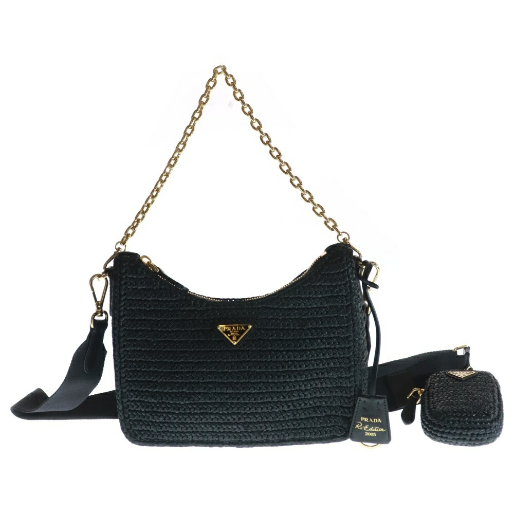 楽天市場】PRADA(プラダ) ビジュー スタッズ レザー ショルダー ハンド