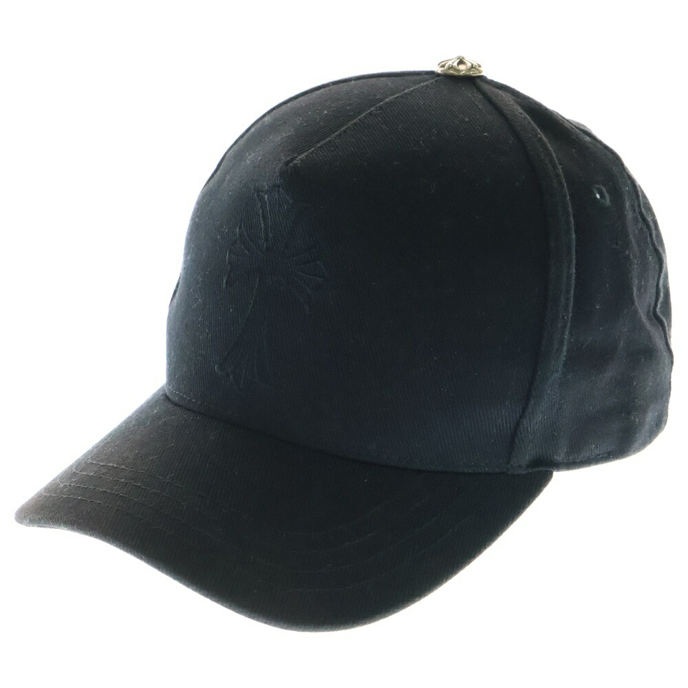 CHROME HEARTS ブラックキャップ OSサイズ CHROME HEARTS Vertical Logo Trucker Cap Size ONE SIZE（51-61