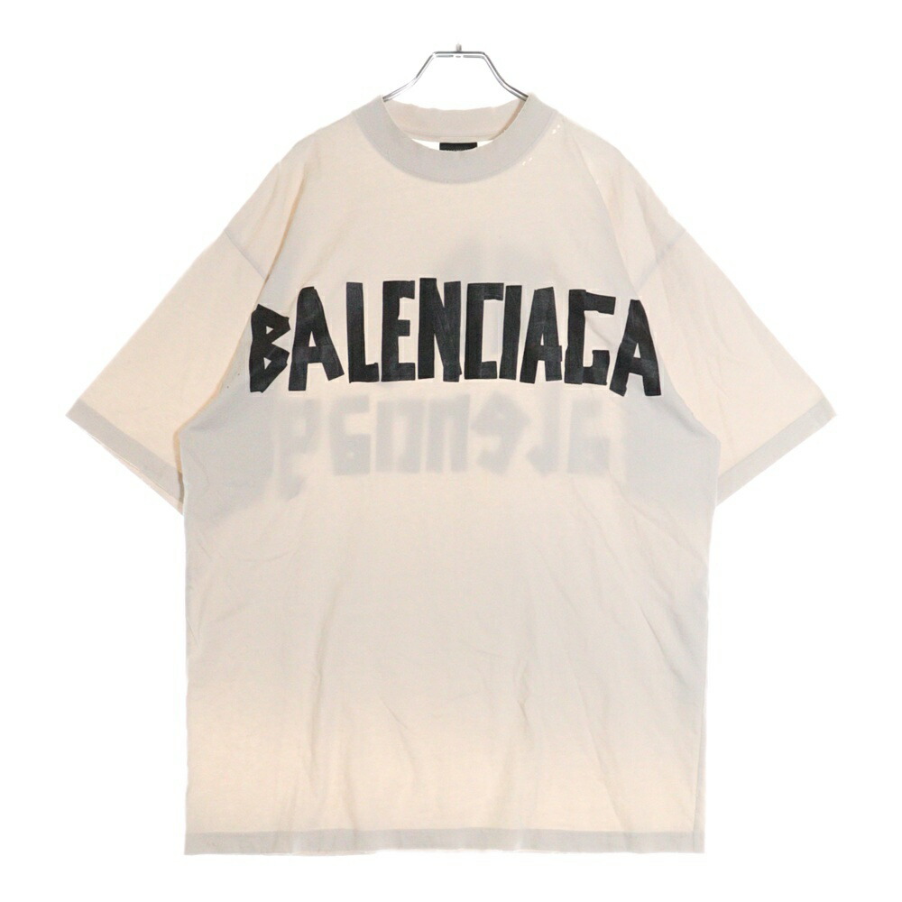 BALENCIAGA バレンシアガ　テープロゴ　Tシャツ