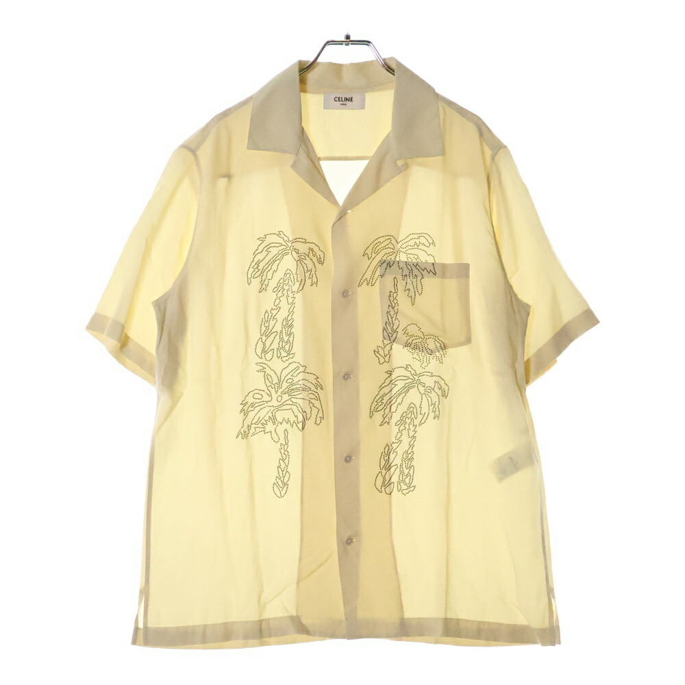 celine 22SS アーティストプリントハワイアンアロハ半袖シャツ CELINE セリーヌ 22SS by Hedi Slimane 2C730307Q アーティスト