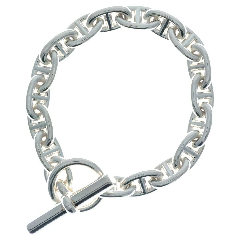 エルメス シルバーチェーンブレスレット HERMES (エルメス) Chaine d'Ancre TGM 11 LINKS