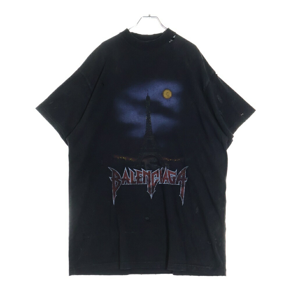 茄子　バレンシアガ BALENCIAGA　ミニロゴプリントTシャツ 楽天市場】BALENCIAGA(バレンシアガ) サイズ:1 23SS Paris Moon