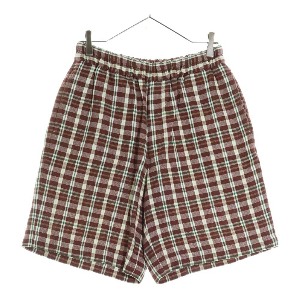 セール コムデギャルソン 異素材切り替えチェック柄ショートパンツ セール コムデギャルソン 異素材切り替えチェック柄ショート