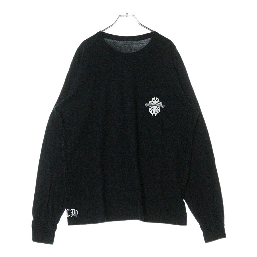 CHROME HEARTS ロンT バックロゴ 英字 ダガー ブラック S CHROME HEARTS ロンT バックロゴ 英字 ダガー ブラック S - メルカリ