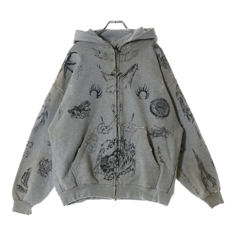 BALENCIAGA グレー フーディ Sサイズ BALENCIAGA グレー フーディ Sサイズ ホワイト の ウィメンズ