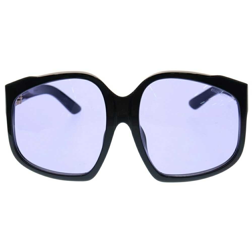 ミュウミュウ ブラック サングラス キャットアイ ≪Miu Miu≫ ロゴ プレート サングラス キャットアイフレーム 黒