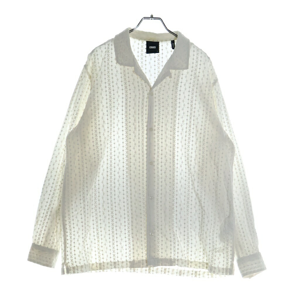 Kith 23S/S ニットシャツ KITH 23SS 半袖ニット 黒 L キス クロケット シャツ Tシャツ