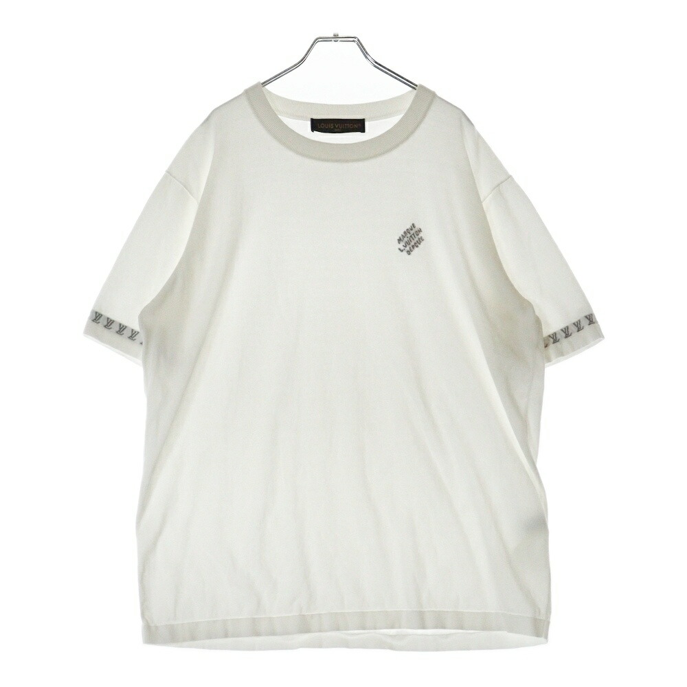 Louis Vuitton ホワイト クルーネック Tシャツ XL モノグラムフィルクーペコットンTシャツ ｜ルイ・ヴィトン 公式
