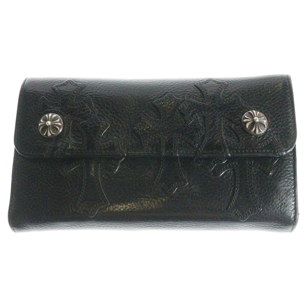 クロムハーツ／スリーセメタリークロスパッチ 長財布 CHROME HEARTS クロムハーツ REC ZIP 3PTCH 3セメタリークロス