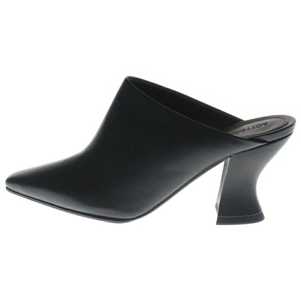 Bottega veneta ソッティーニ 編み込みレザー 黒ミュール25(39
