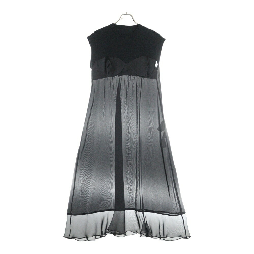 タグ付✨️sacai 22SS コットン×ナイロンツイルミックスドレス ワンピース sacai - sacai】 Suiting Mix Dress サカイ ドレス 2022ssの通販