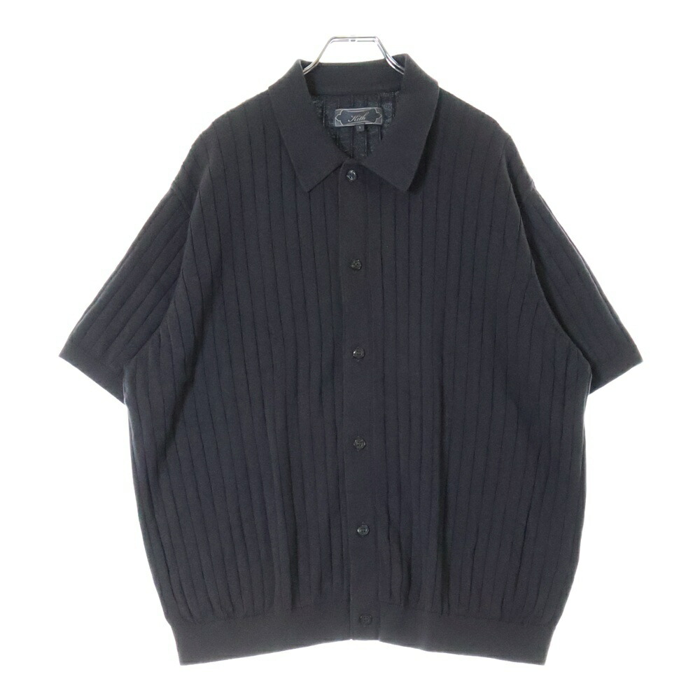 KITH ネイビー ポロセーター M shopbring_1625b220006