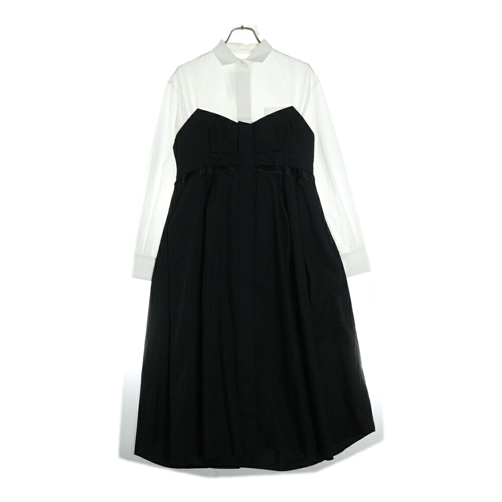 サカイsacaiワンピース sacai(サカイ) ボウタイシャツワンピース 20-05333 20-05333