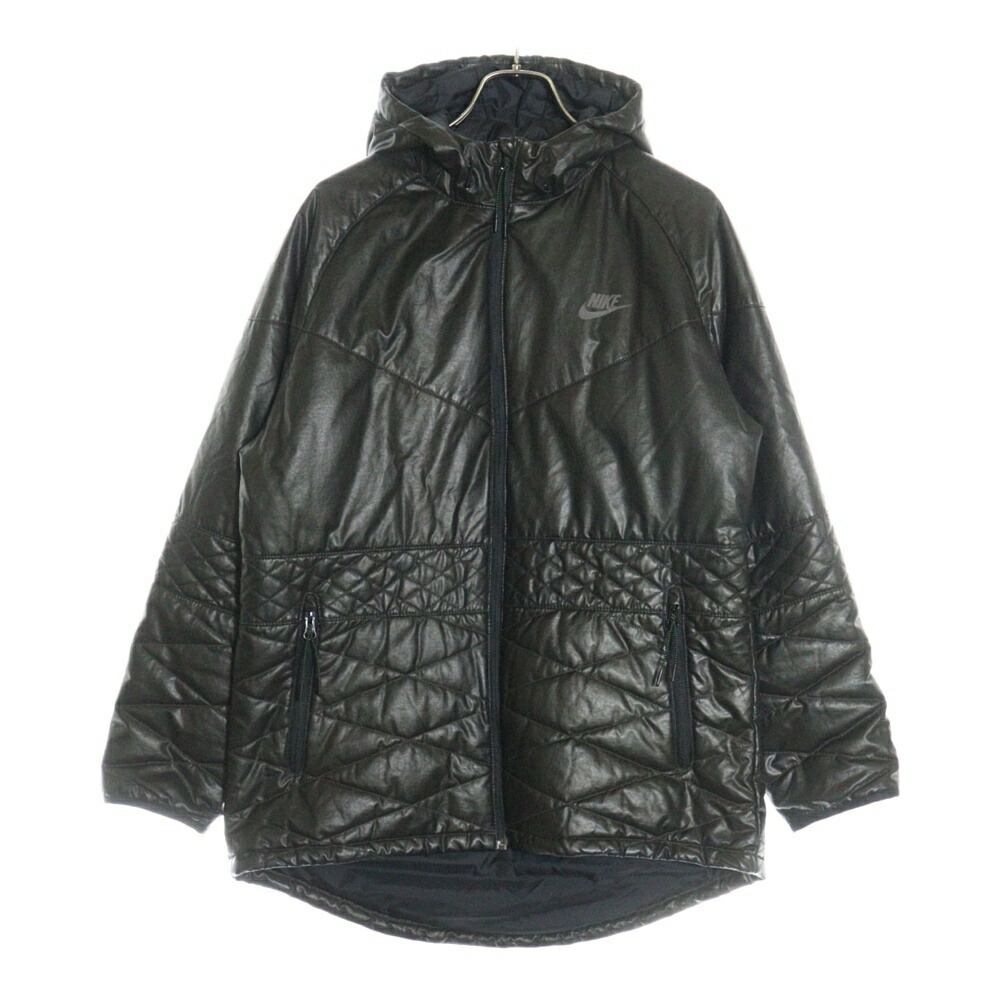 新品NIKE ナイキNSWリバーシブル中綿ファーフィッシュテールコート　L 9025c310112-4a.jpg