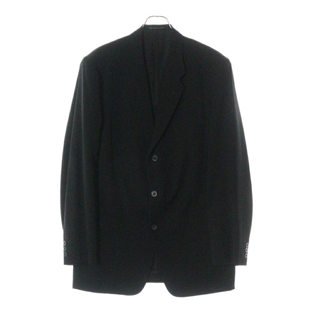 Y's for men 05AW ヨウジヤマモト ウールギャバブルゾン ブラック yohji yamamoto - pour homme | 左脇ファスナー2BJ / ジャケット