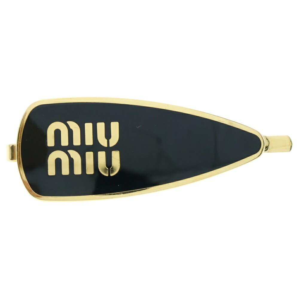 極美品✨ミュウミュウ　バレッタ　ヘアクリップ　近年モデル　スパンコール　ロゴ　黒 楽天市場】miumiu(ミュウミュウ) バレッタ スパンコール ベロア