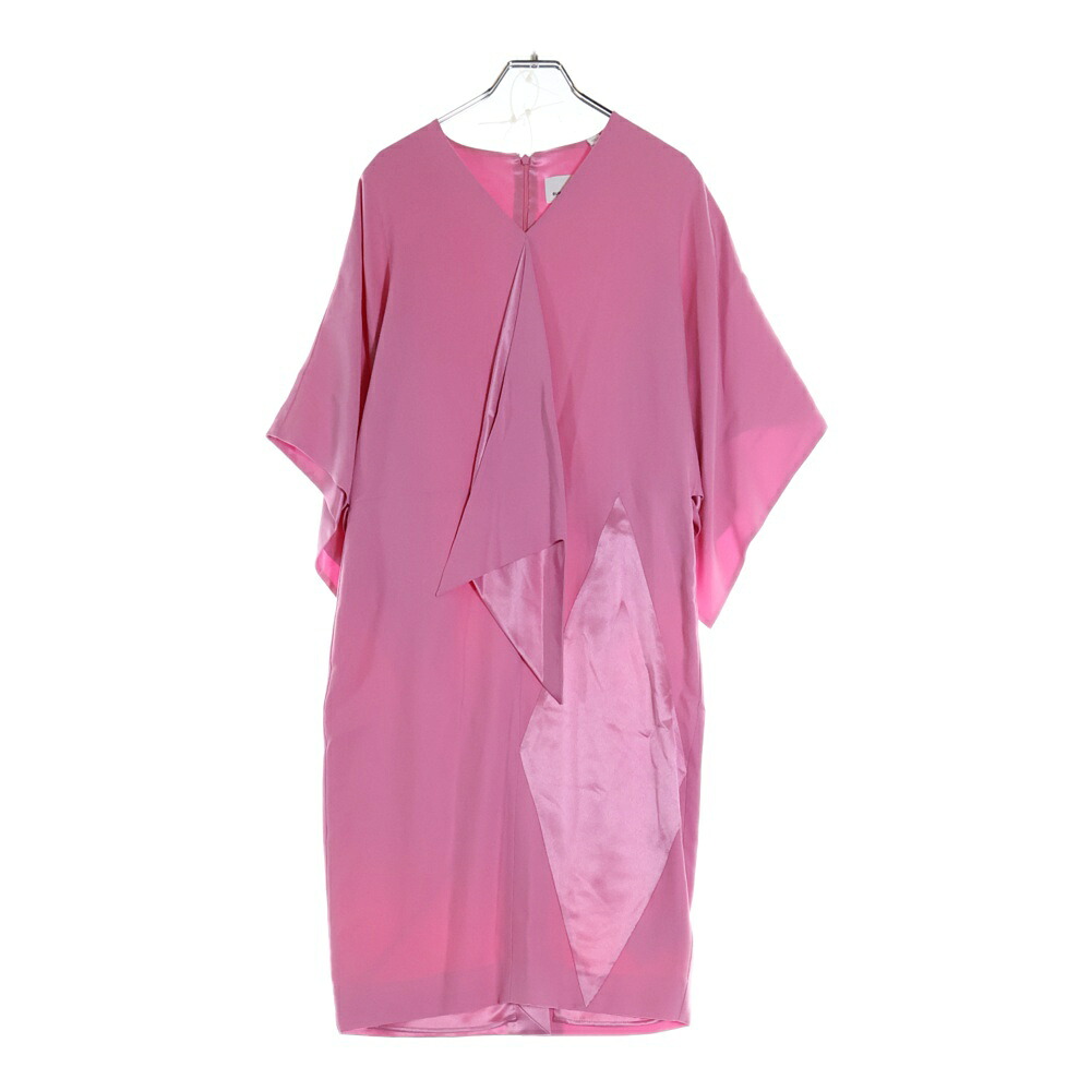 BURBERRY(バーバリー) サイズ:36 バックジップ Vネック レディース シルク ワンピース ピンク【中古】【程度B】【カラーピンク】【オンライン限定商品】|ブランド買取・販売 BRING