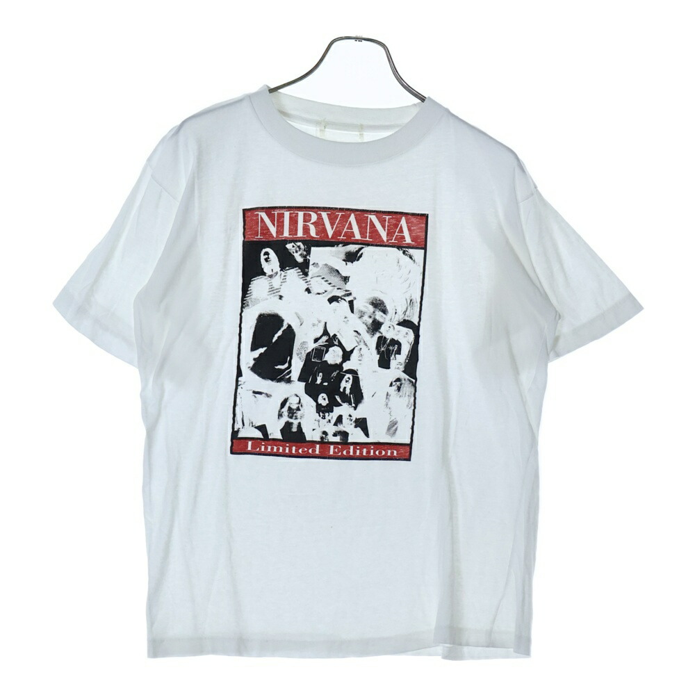 NIRVANA 90sバンドメンバー Tシャツ ホワイト 90s NIRVANA 
