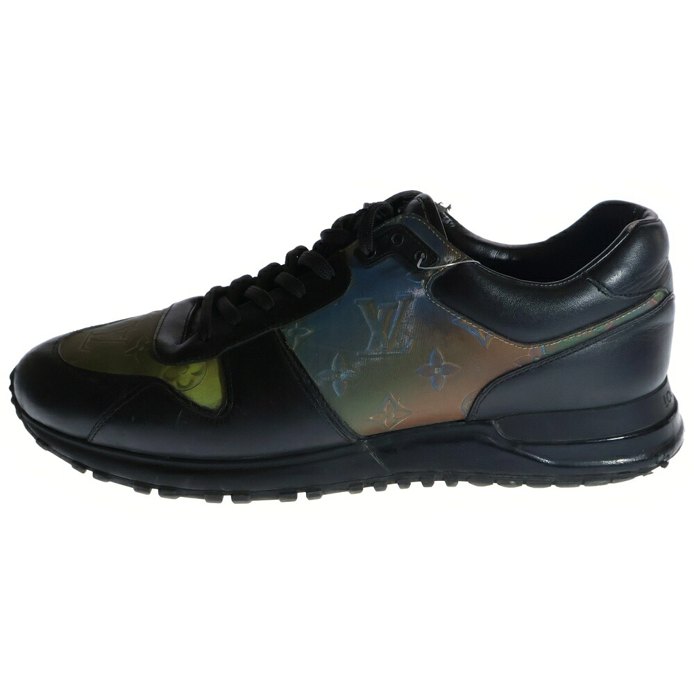 LOUIS VUITTON(ルイヴィトン) サイズ:8.5 ランアウェイライン モノグラム リフレクティブ レザーローカットスニーカー GO 0230 ブラック【中古】【程度B】【カラーブラック】【取扱店舗渋谷】|ブランド買取・販売 BRING