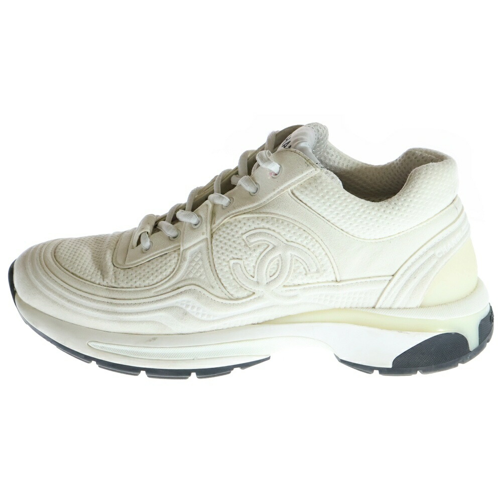 楽天市場】CHANEL(シャネル) サイズ:37 21SS CC Logo Trainer G37491