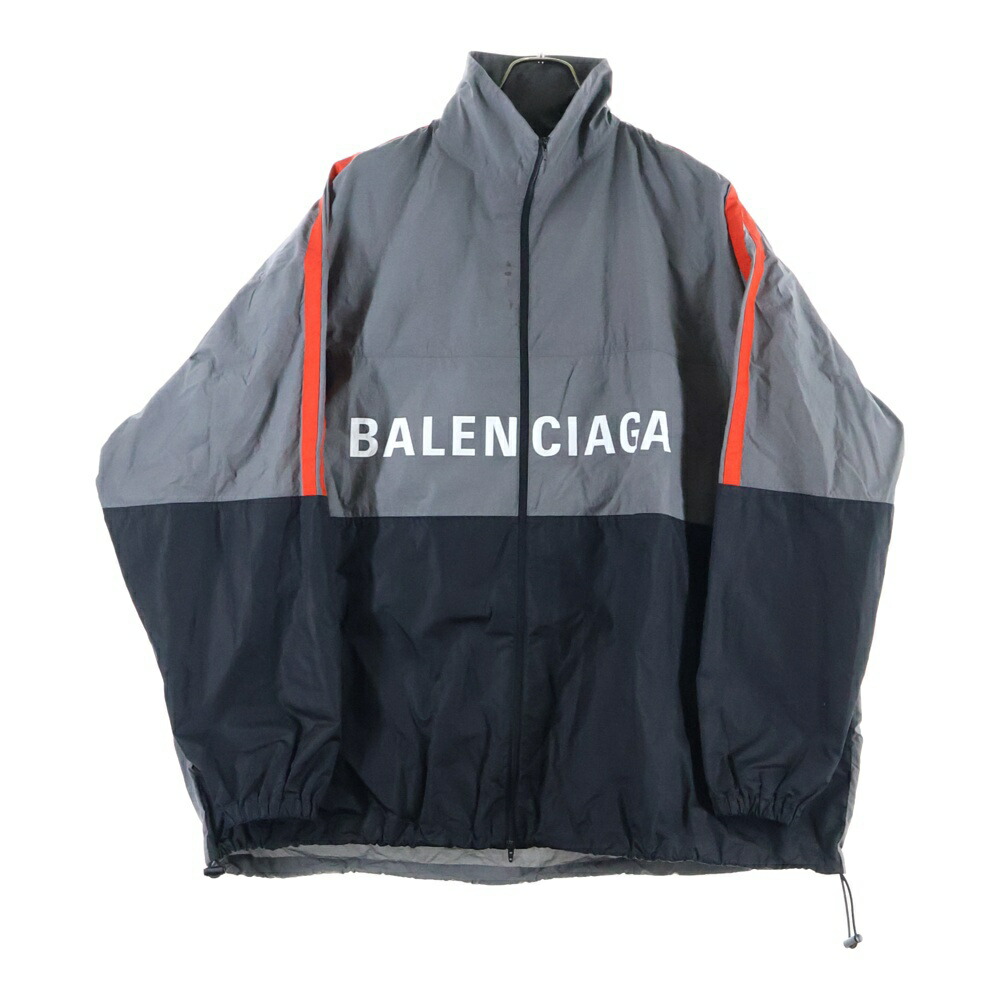 美品バレンシアガ  オフショルダートラックジャケットブルゾン M BALENCIAGA (バレンシアガ) オフショルダートラックジャケット