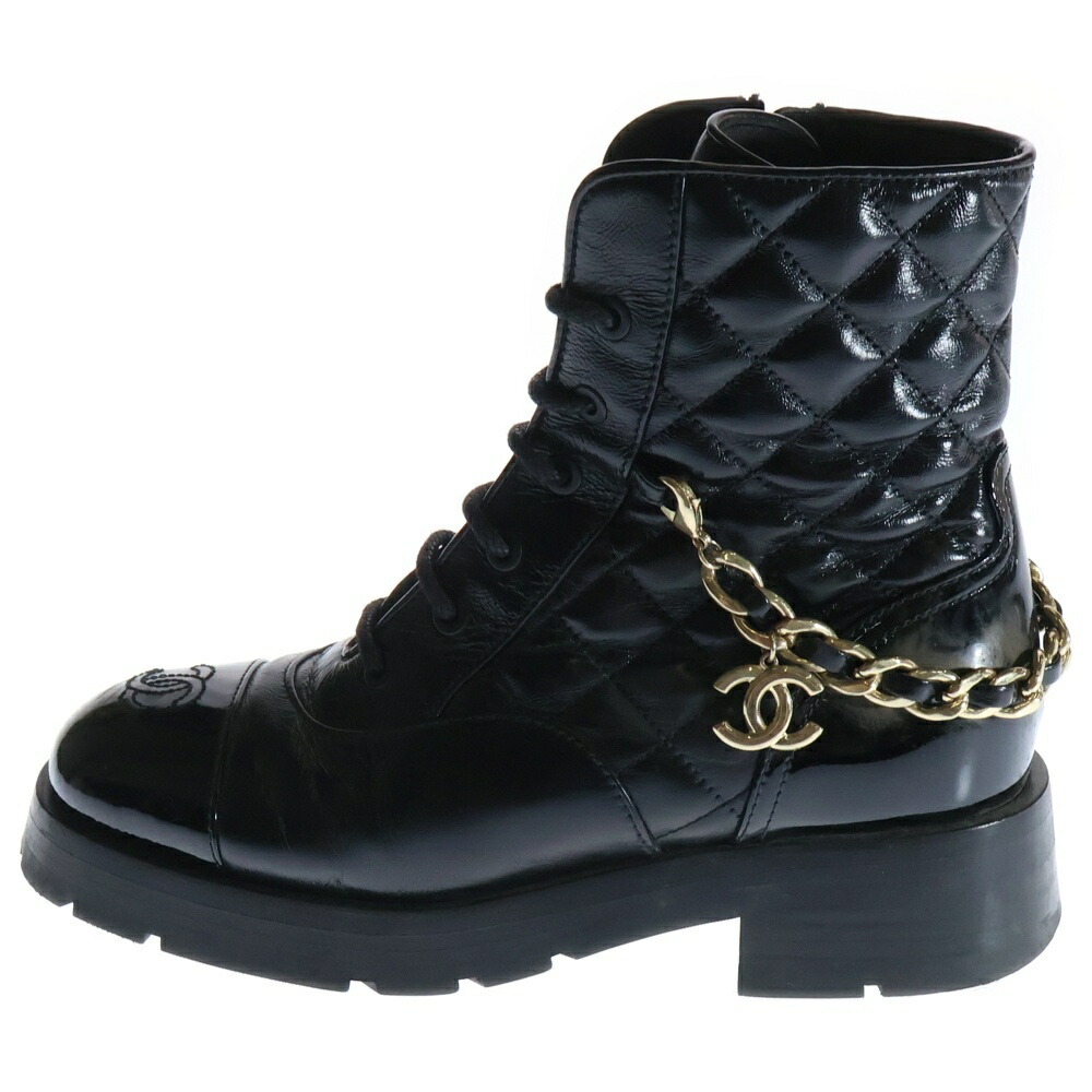 楽天市場】シャネル CHANEL ブーツ ショートブーツ ココマーク カーフ