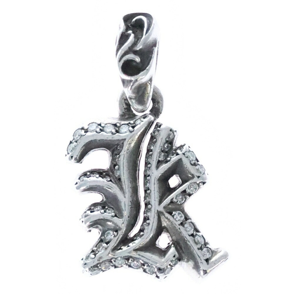 925シルバー クロムハーツチャーム　　イニシャル(K) CHROME HEARTS ALPHABET CHARM 