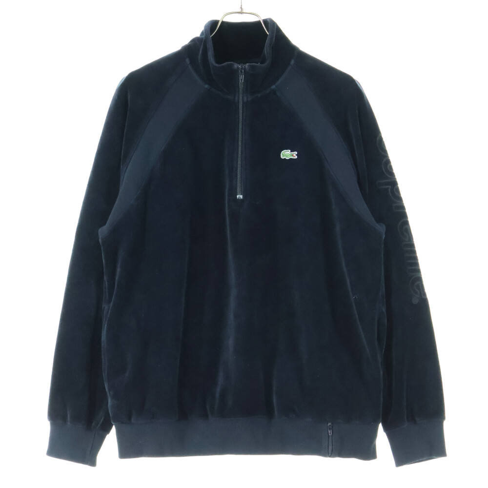 イ*ン様 Lacoste supreme ベロアハーフジップアップジャケット　激 楽天市場】【Supreme × LACOSTE】シュプリーム ラコステ 中綿
