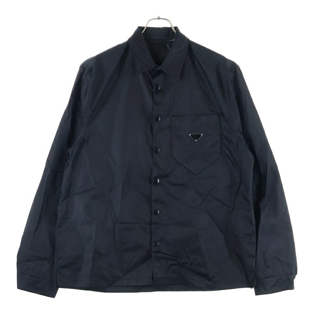 PRADA プラダ　トライアングルプレート　コーデュロイジャケット　ブラック Prada コーデュロイ ジャケット | ブラック | FARFETCH JP