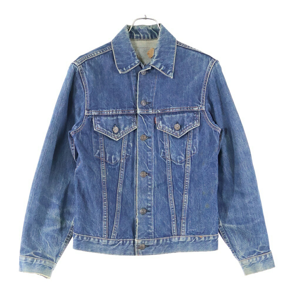 希少　70s Levi's スモールe デニムジャケット　トップボタン裏522 希少 70s Levi´s スモールe デニムジャケット トップボタン裏522