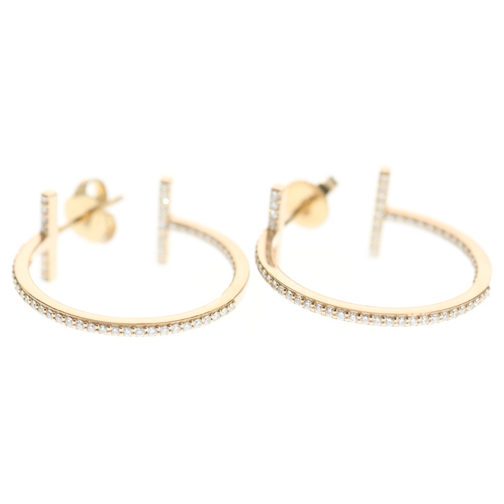 極美品✨ ティファニー ピアス 両耳 ハート フープ AU750 ゴールド Tiffany & Co. - TIFFANY&Co. ティファニー ハードウェア