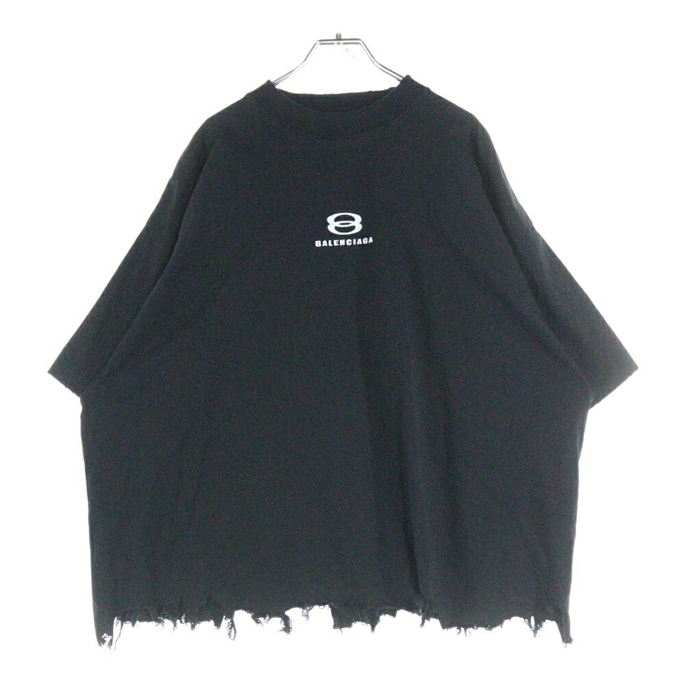 【レインボー❤️BALENCIAGA】ロゴ Tシャツ Balenciaga - Black Rainbow Logo T-Shirt | Childrensalon Outlet