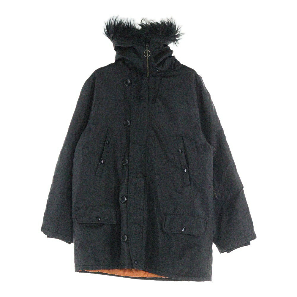 RAF SIMONS(ラフシモンズ) サイズ:46 04AW ARCHIVE WAVE期 N-3B オーバーサイズ ミリタリージャケット コート ブラック【中古】【程度B】【カラーブラック】【取扱店舗AWESOME原宿店】｜ブランド買取・販売　BRING