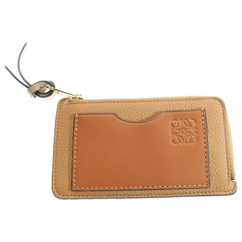 ロエベ レザーアナグラム L字ファスナー ケース LOEWE 美品 LOEWE ロエベ アナグラム ブランドオフ レザー キーケース 中古