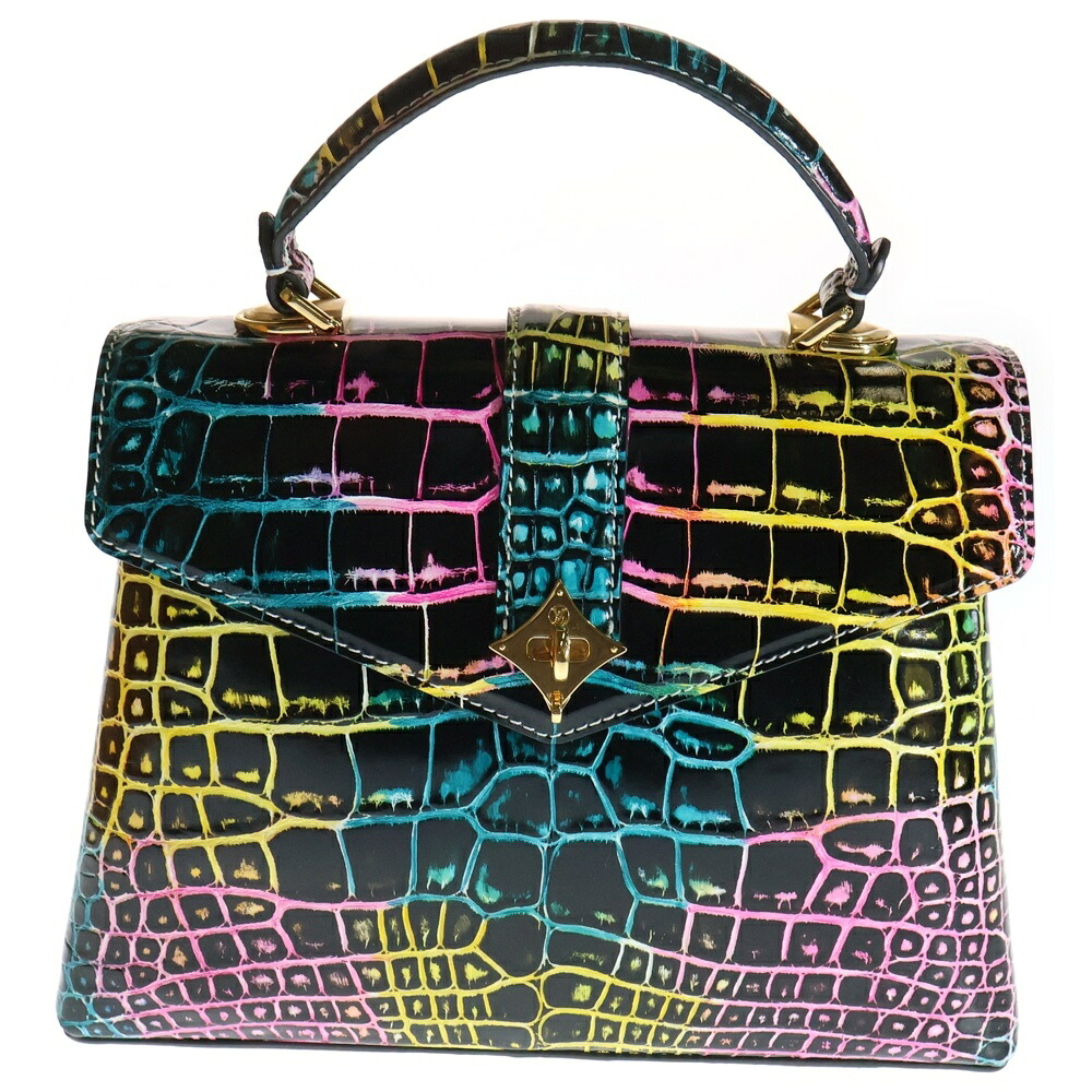 LOUIS VUITTON(ルイヴィトン) エキゾチックアリゲーター マルチ色合い サクラ色 デ ヴァント トート はりつけ台御徒面子 N80849【新古品/中古】【座標軸S】【色合いマルチ色合い】【取りまわしバス発着場BRING心斎橋店】