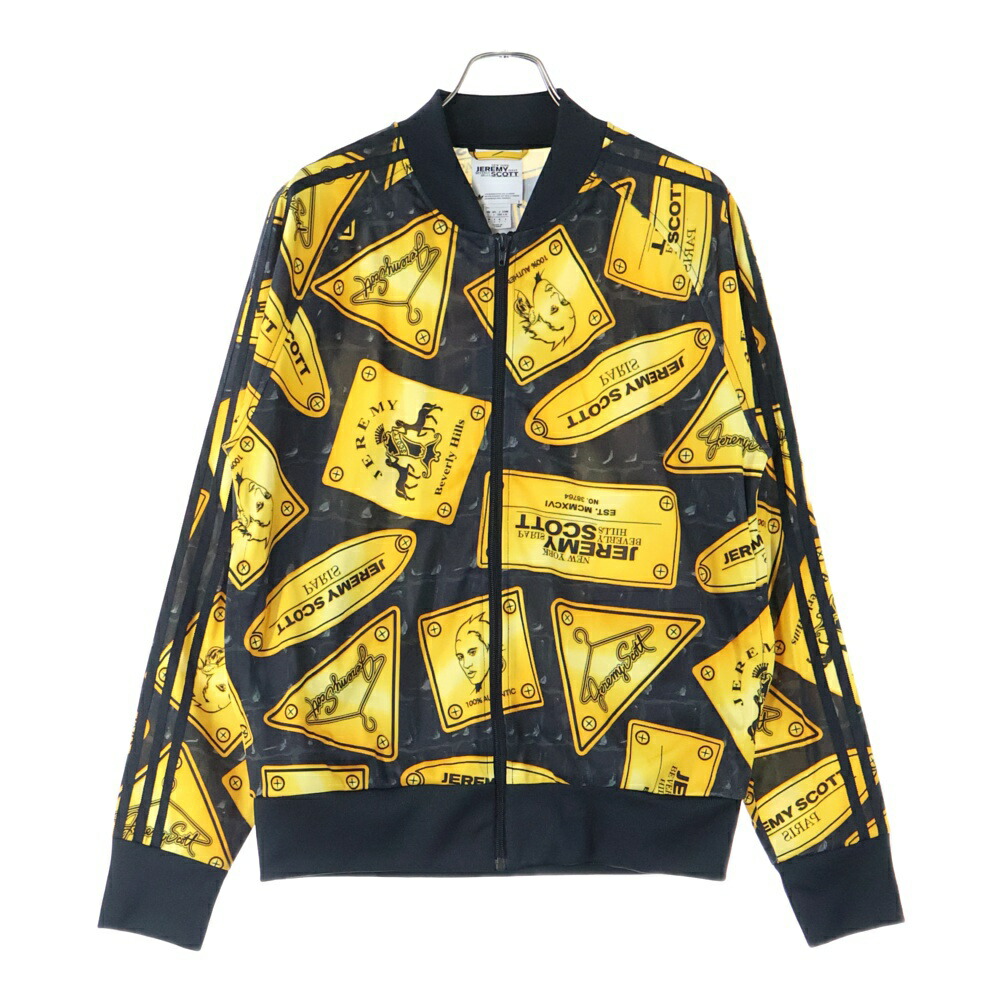 adidas × JEREMY SCOTT ゴールド刺繍トラックジャケットXS adidas × JEREMY SCOTT ゴールド刺繍トラックジャケットXS