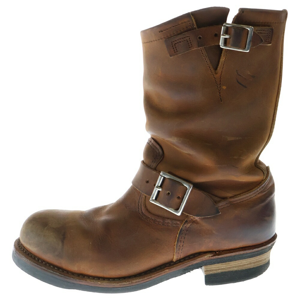 Redwing ブラウン レザー エンジニアブーツ 中古・古着通販】RED WING (レッドウィング) エンジニアブーツ