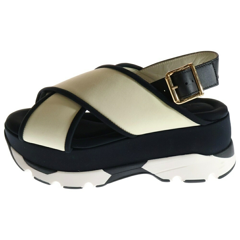 楽天市場】マルニ (Marni) 厚底サンダル ベルベットなど ブラック