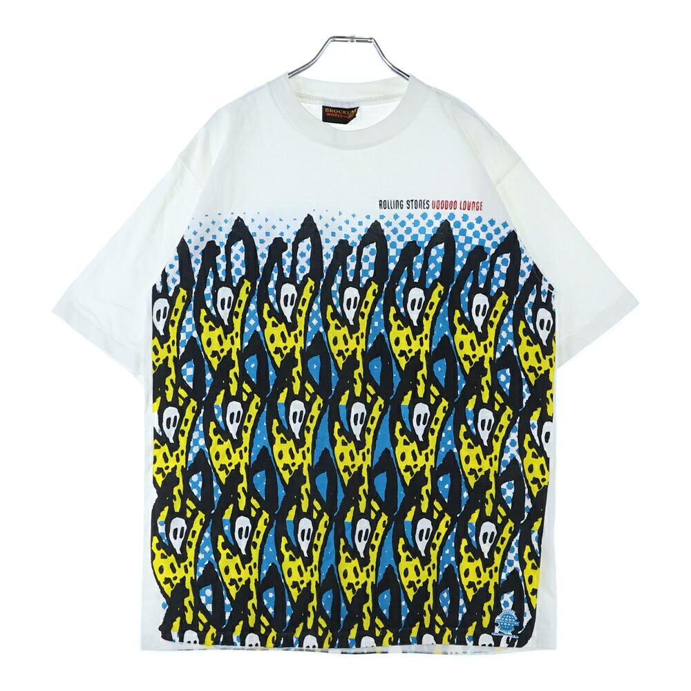 VINTAGE(ヴィンテージ) 90s THE ROLLING STONES VOODOO LOUNGE ローリング ストーンズ ヴードゥー ラウンジ 半袖Tシャツ カットソー ホワイト【中古】【程度B】【カラーホワイト】【取扱店舗AWESOME名古屋店】｜ブランド買取・販売　BRING 8,989円