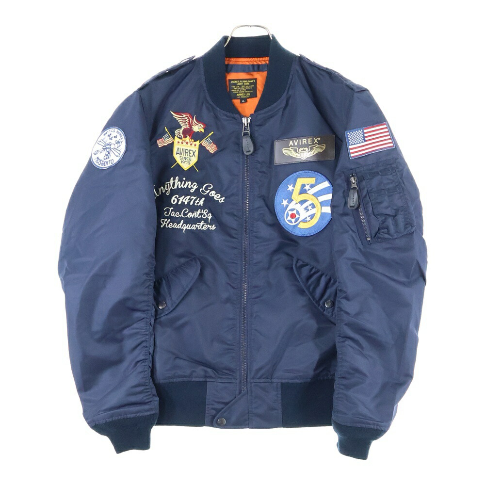 AVIREX MA-1 フライトジャケット FLYING CADET L 中古・古着通販】AVIREX (アヴィレックス) LIGHT MA-1 FLYING