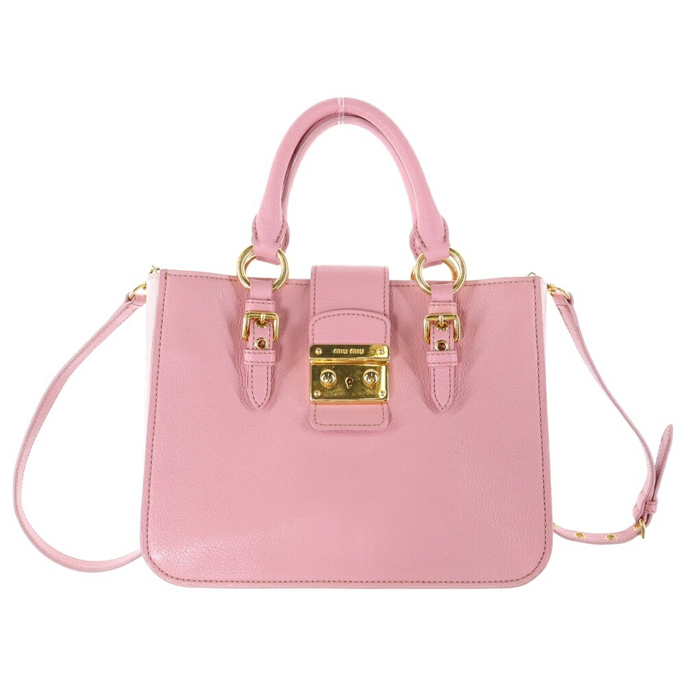 楽天市場】miumiu（ミュウミュウ）チェーンショルダーバッグ ピンク