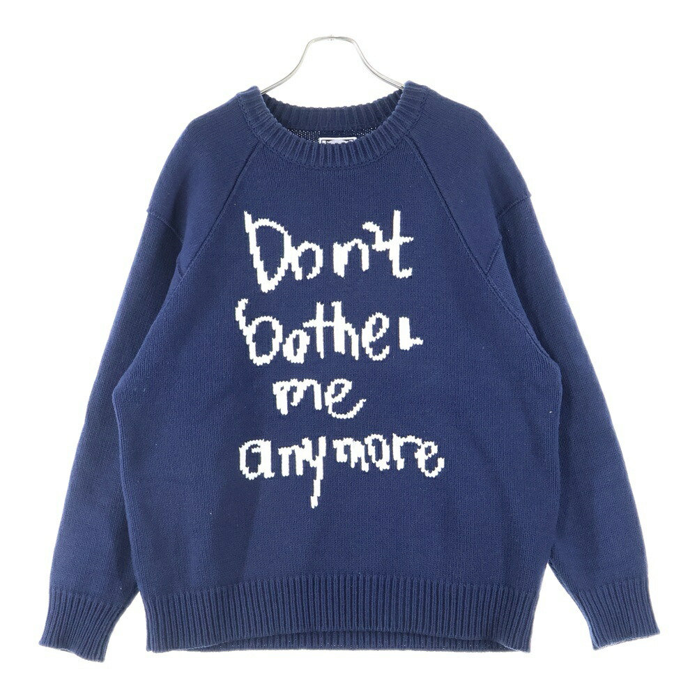 WASTED YOUTH(ウェイステッドユース) サイズ:XL 23AW KNIT #1 グラフィックロゴニットセーター ネイビー【中古】【程度B】【カラーネイビー】【取扱店舗BRING大宮店】｜ブランド買取・販売　BRING