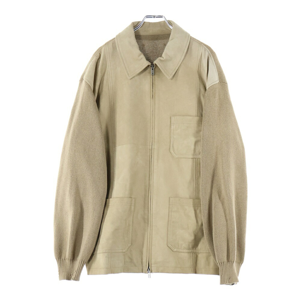 GOLDEN GOOSE DELUXE BRAND(ゴールデングースデラックスブランド) 大きさ:48 NEIL JACKET ネイルジャケット なめし革編み物うつり変わり 不都合産業 ジップアップジャケット ベージュ GMP02136P00184955550【中古】【座標軸A】【色合いベージュ】【オンライン制限事項商いもの】