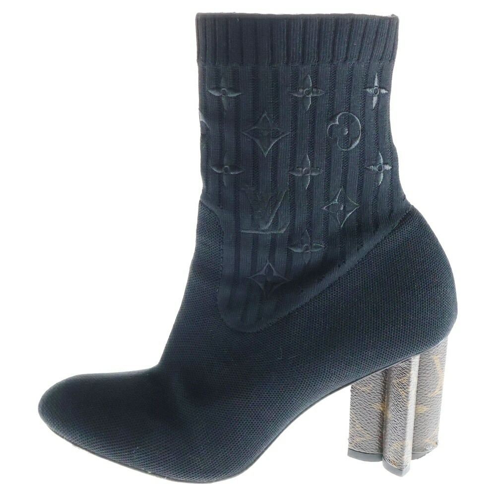 ルイ・ヴィトン　ブーツ　モノグラム柄　34　1/2　　22.0㎝相当 LOUIS VUITTON（ルイ・ヴィトン） ポーラーライン モノグラムスノー