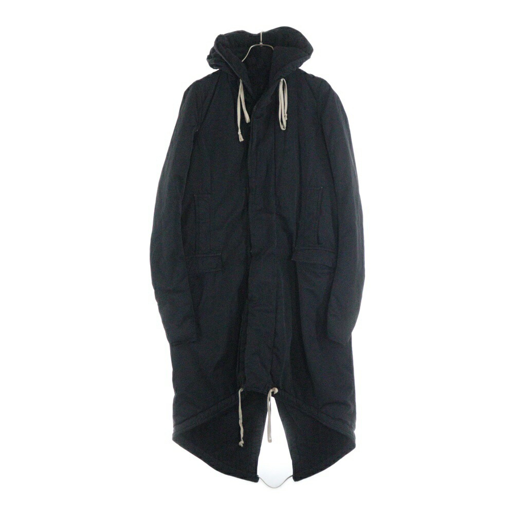 DRKSHDW(ダークシャドウ) サイズ:S 14AW フィッシュテール ドローコード コットン モッズコート ブラック DS14F4900-MUR【中古】【程度B】【カラーブラック】【オンライン限定商品】