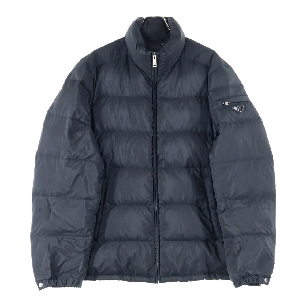 【極美品】プラダ ダウンジャケット ブラック 44 S リナイロン 三角ロゴ 極美品】プラダ ダウンジャケット ブラック 44 S リナイロン