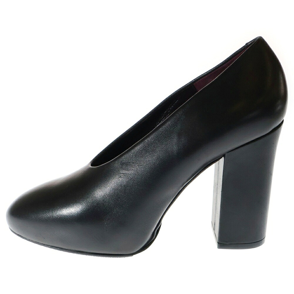 DRIES VAN NOTEN(ドリスヴァンノッテン) サイズ:38 レザーパンプス ヒール WW26 765 H80 ブラック【中古】【程度A】【カラーブラック】【取扱店舗BRING梅田茶屋町店】|ブランド買取・販売 BRING