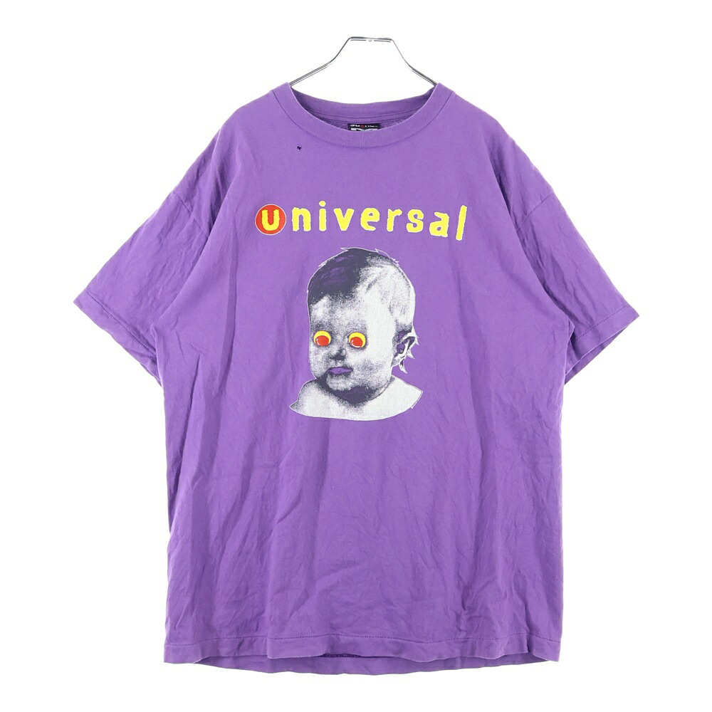 SAINT MICHAEL(セントマイケル) サイズ:L 24SS UNIVERSAL SS TEE ユニバーサル 両面プリント クルーネック 半袖Tシャツ カットソー パープル SM-YS8-0000-014【中古】【程度B】【カラーパープル】【取扱店舗BRINGアメリカ村店】｜ブランド買取・販売　BRING
