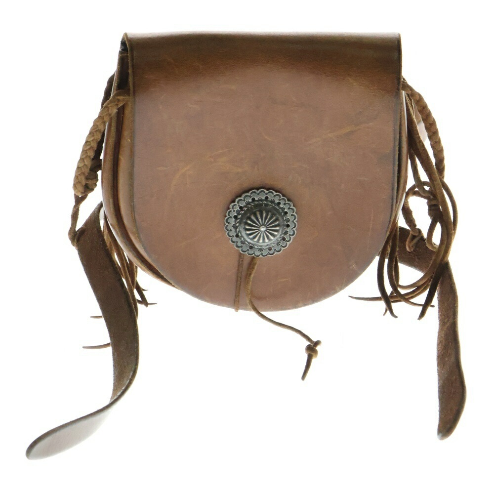 ゴローズ　Goro’s メディスンバッグ　銀縄ターコイズ付きコンチョ付き goro\u0027s(ゴローズ) 銀縄ターコイズ付きフラワーコンチョ